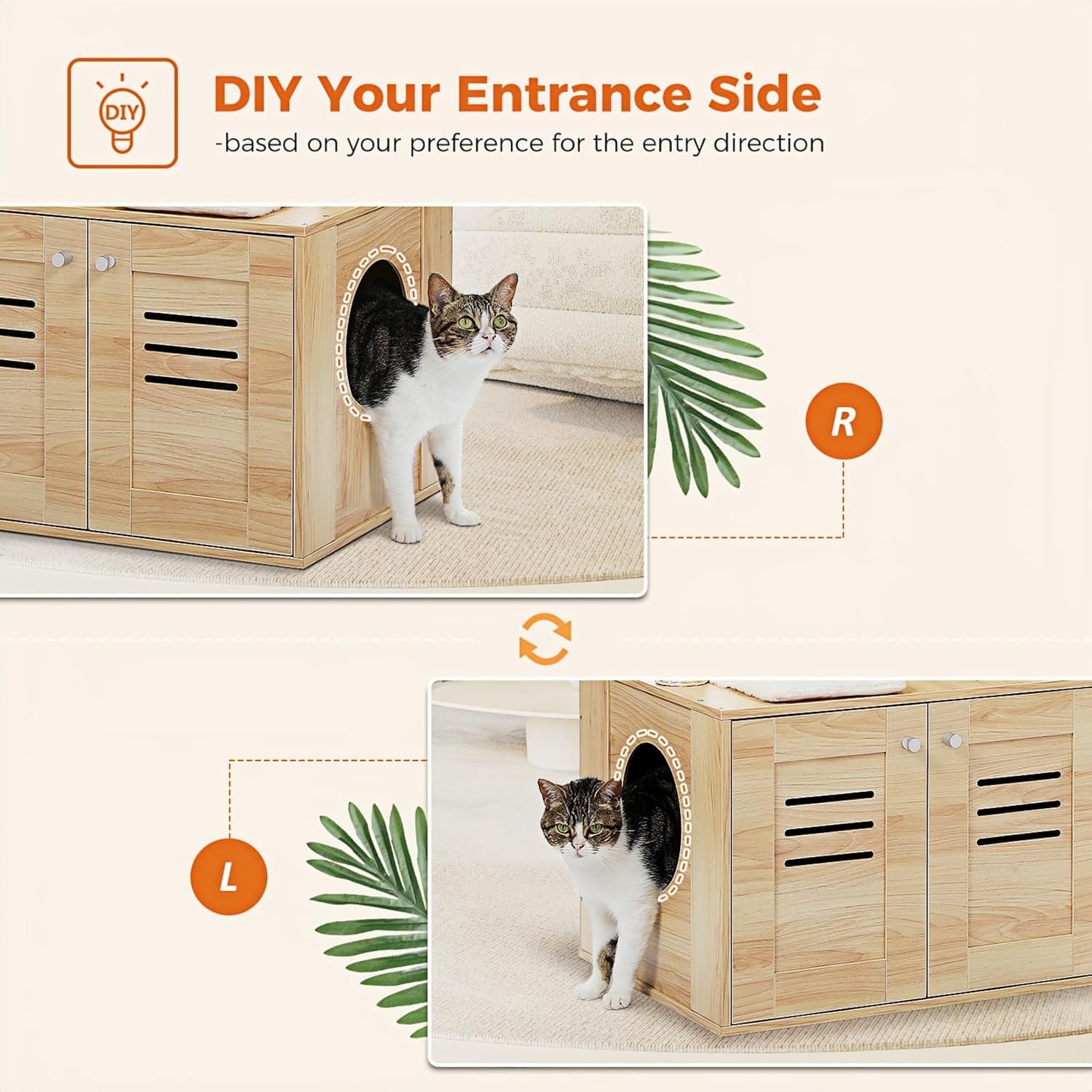 review Heavy Duty Cat Tree with Litter Box Enclosure 50