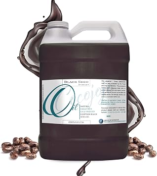 Dr Joe Lab Egyptian Black Seed Oil - Pure Natural Black Cumin Seed Oil Unrefined Cold Pressed Extra Virgin - for Hair Skin Body Nails Face - Moisturizing & Nourishing - 128 Oz 1 Gallon