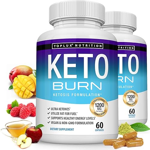 Miniatura 8 de Toplux Keto Burn Pills Ketosis Pérdida de peso – 1200 mg Ultra Avanzado Quemador de Grasa Natural Ketogénico Uso de Dieta de Cetonas para Hombres