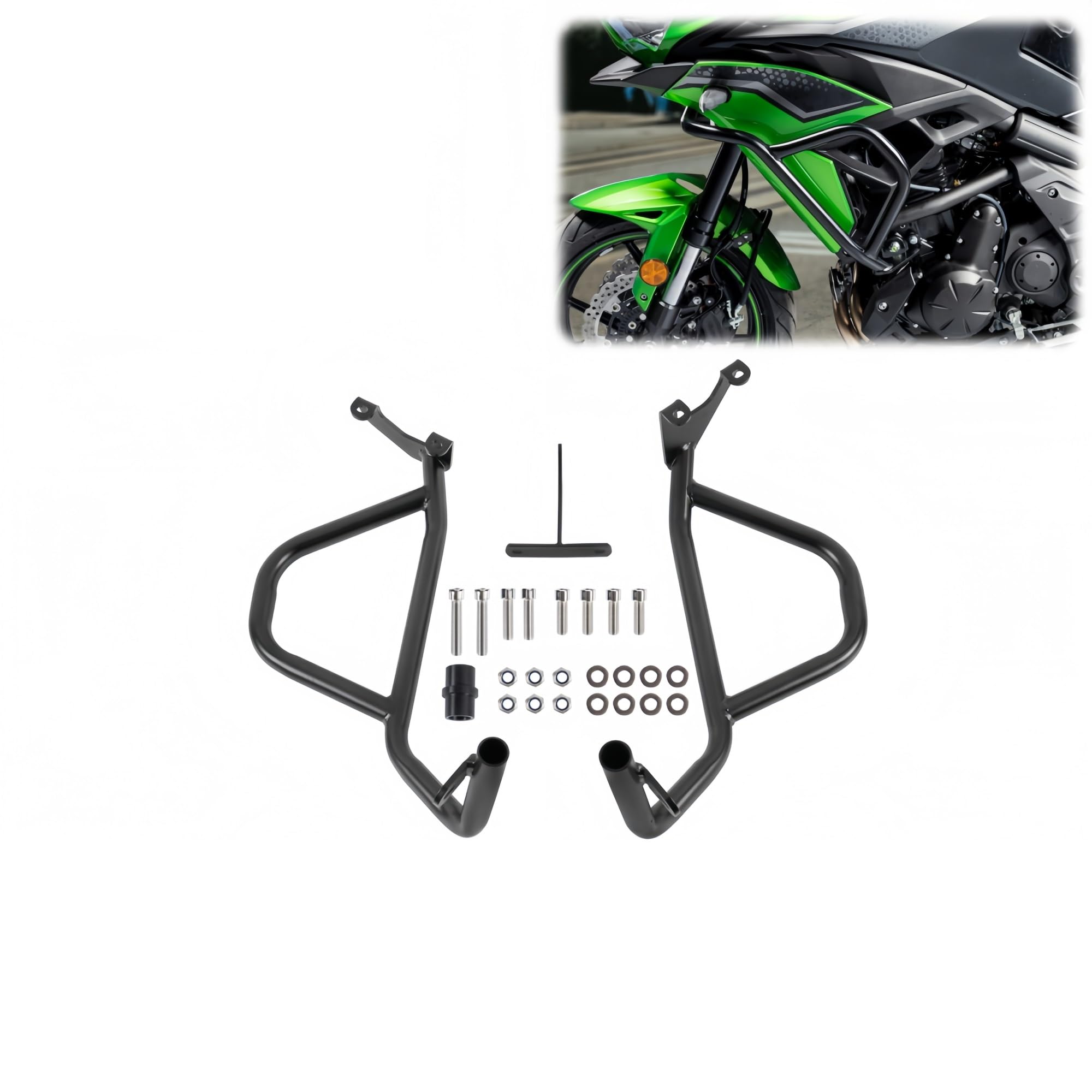 Ochraniacze na drążki zderzeniowe Pasuje Do Zestawów Ramek Zbiornika Paliwa Kawasaki Versys650. Osłona Silnika Zderzaka bloków zderzaka