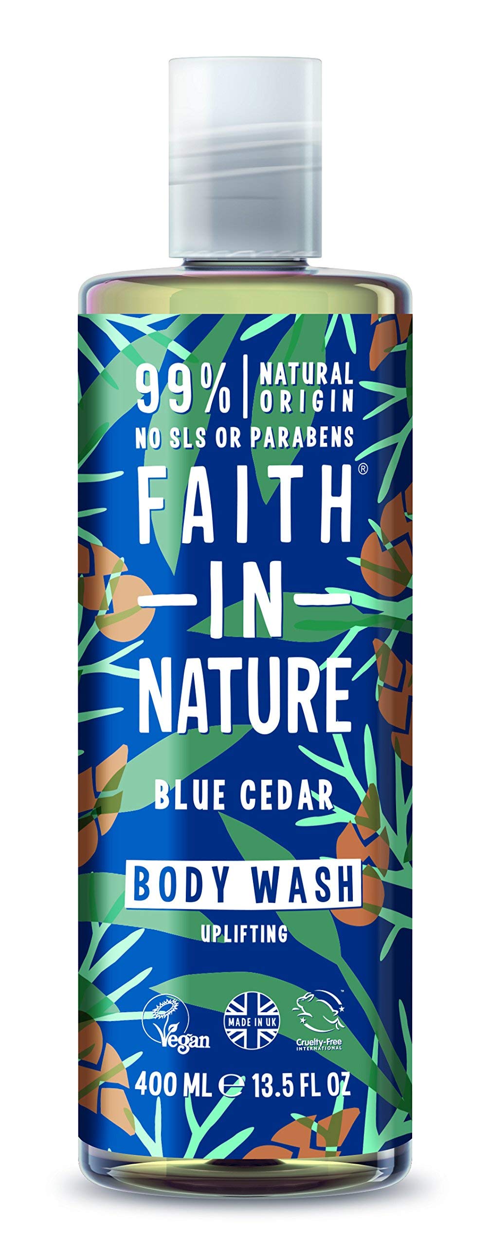 Faith In Nature BODY WASH - BLUE CEDAR 400ML : 40467