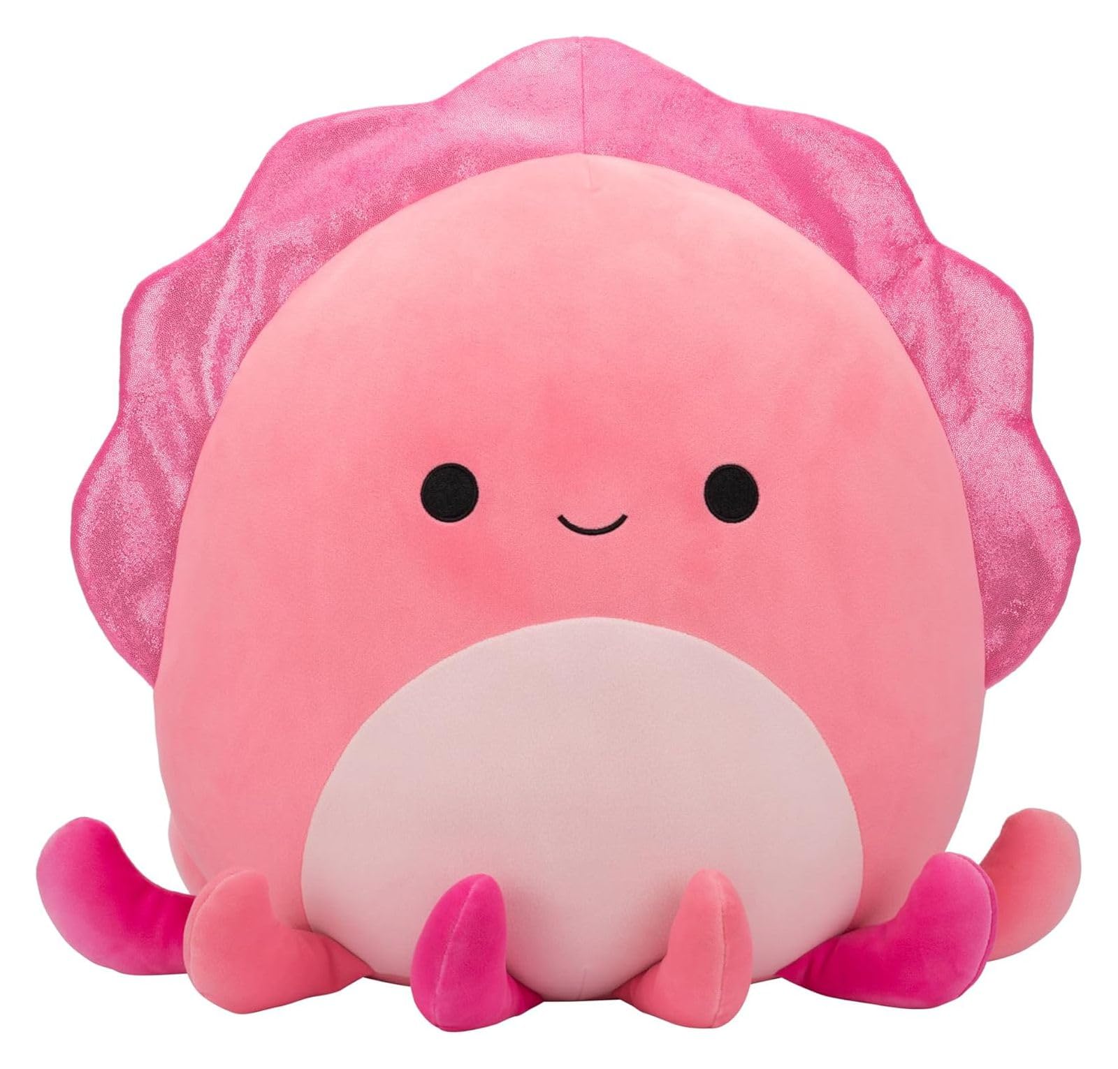 Squishmallows SQCR07715 - Auggie różowa ośmiornica 40 cm, oficjalny plusz Jazwares, super miękka przytulanka