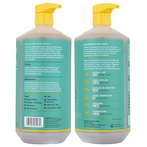 Miniatura 2 de Alaffia EveryDay Shea Body Wash  Ayuda naturalmente a hidratar y limpiar sin quitar aceites naturales con manteca de karité, neem y aceite de coco,