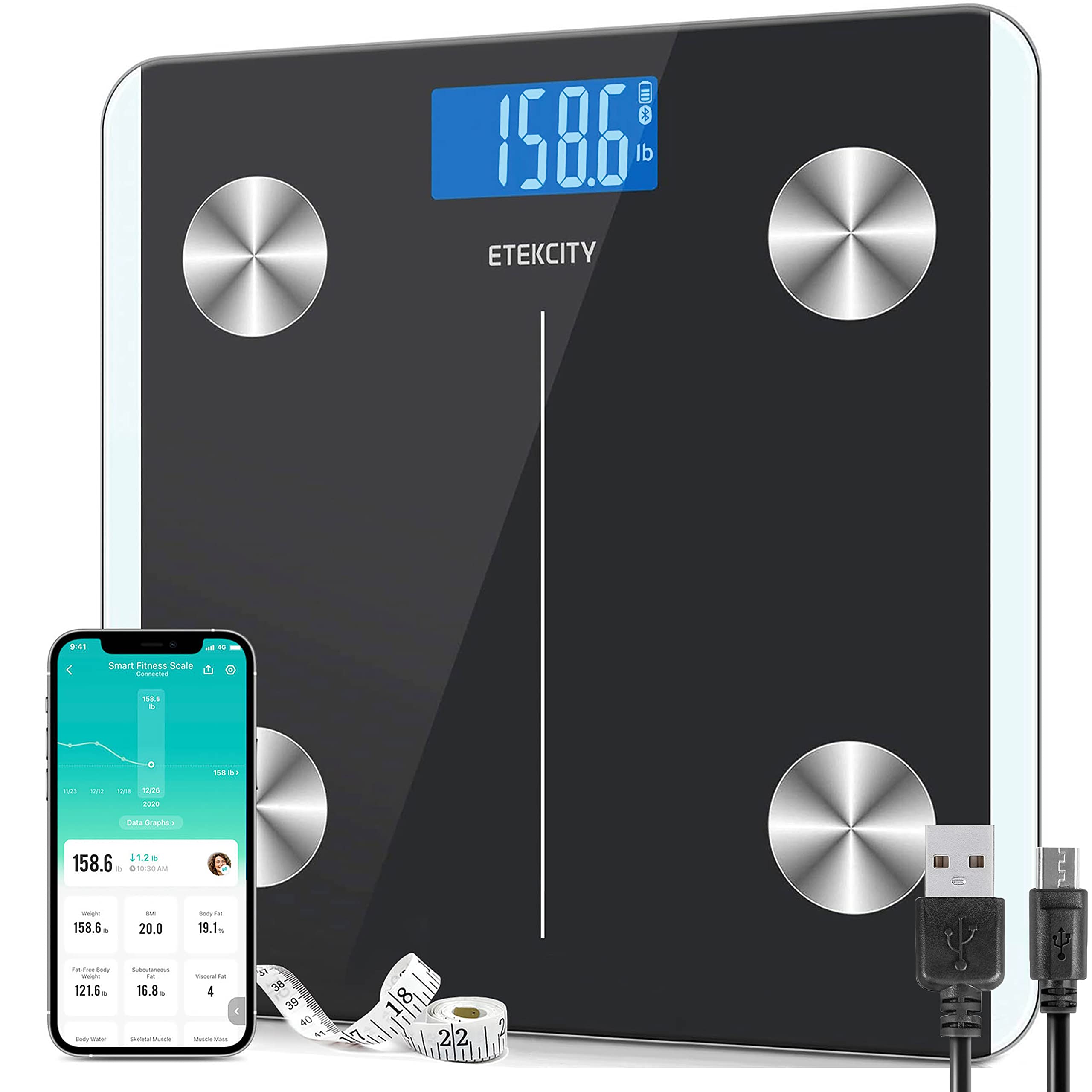 Buy Etekcity Scales for Body Weight, Bathroom Digital Weight and Body