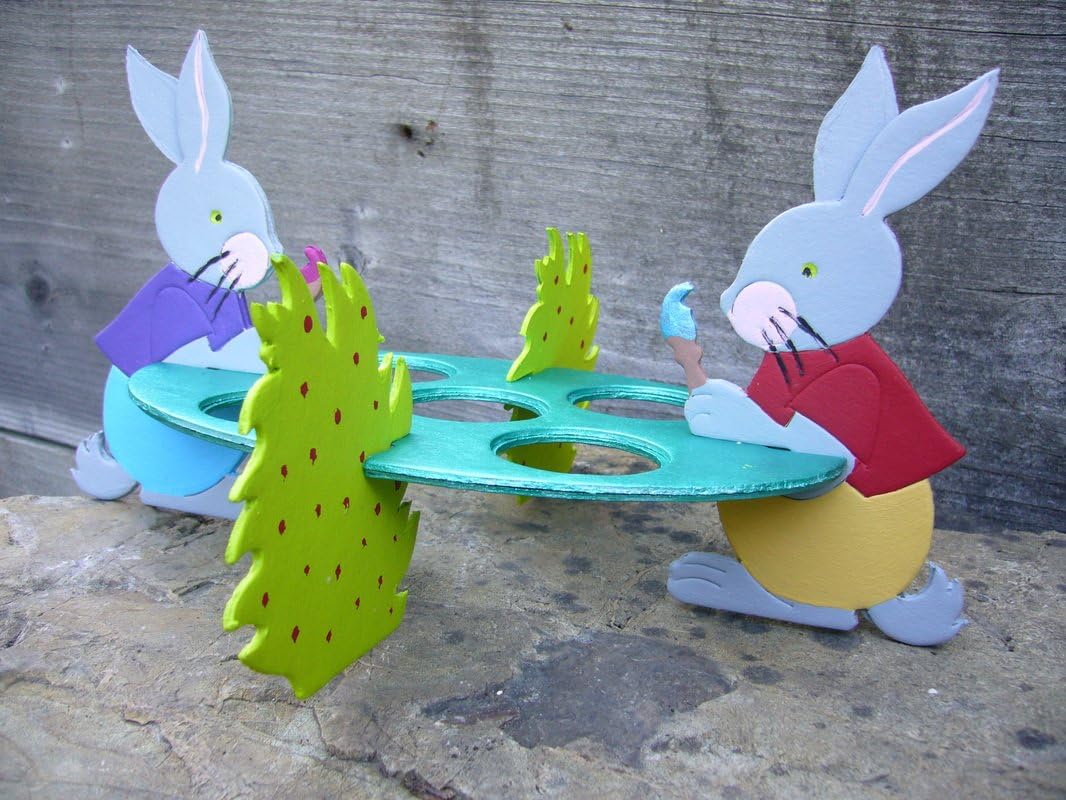 Trussart Designs TruTru Animals Easter Bunny Egg Holder European 3D Puzzle DIY Craft Kit ; Arts and Crafts, Model Kit