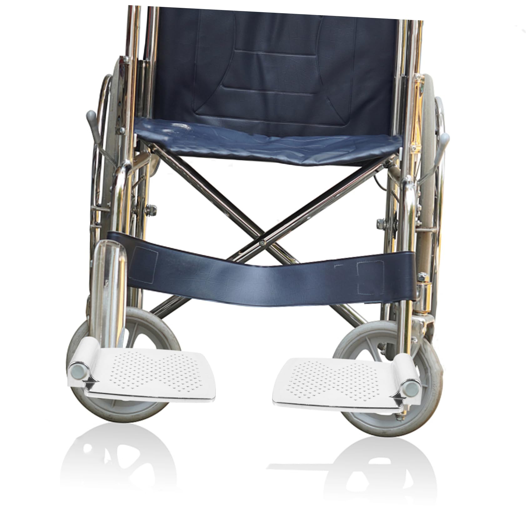 FRCOLOR Reposapiés para Silla de Ruedas 2 Piezas, Pedal Elevable de Aluminio 7 Pulgadas, Resistente y Estable, Soporte Ergonómico para Personas Mayores, Accesorio de Repuesto