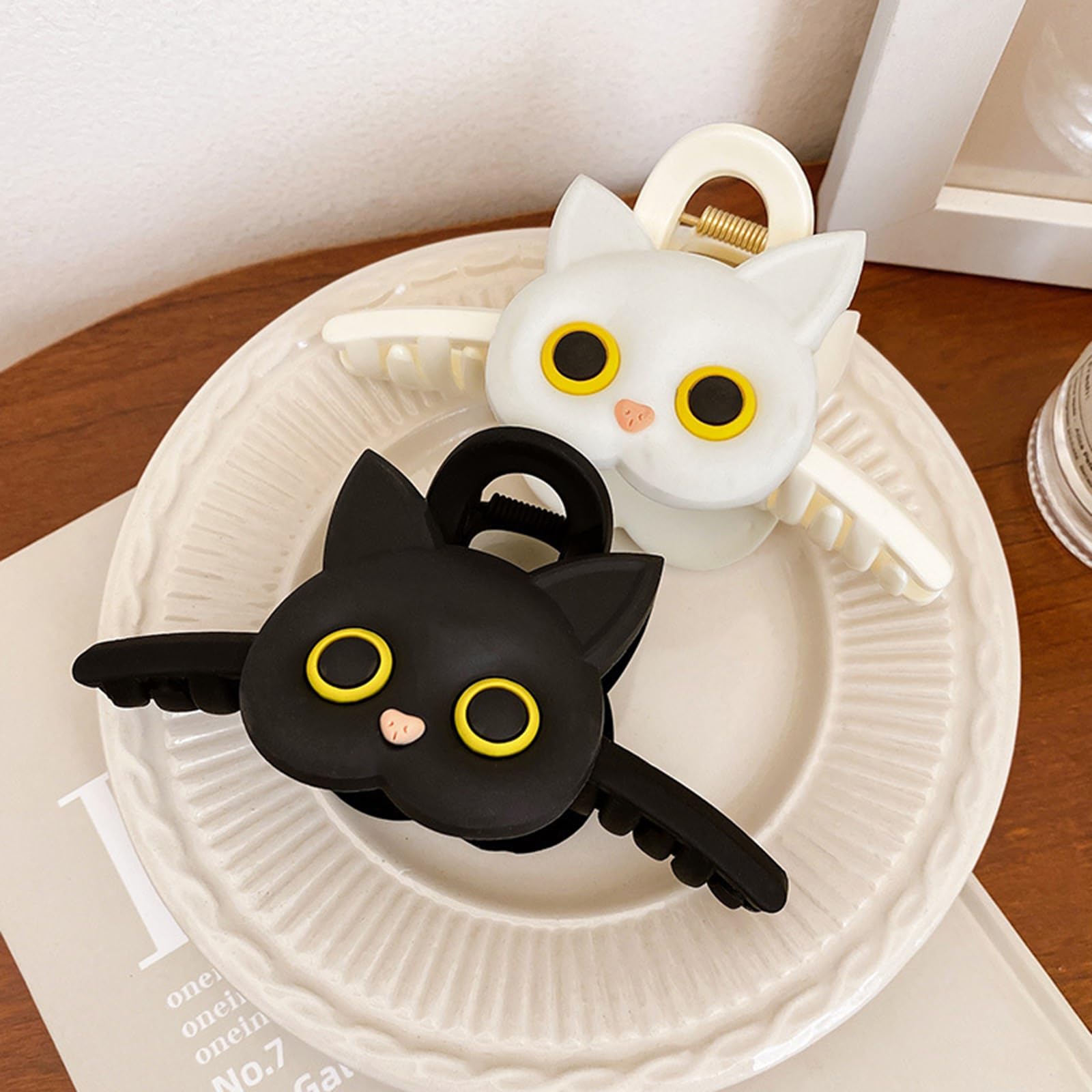6-Piece Cat Hair Claw Clips Set Cute Animal Barrettes for Women Crowye 8 Pcs Cute Cat Hair Clips - Mini Claw Clips for Girls  main image 3
