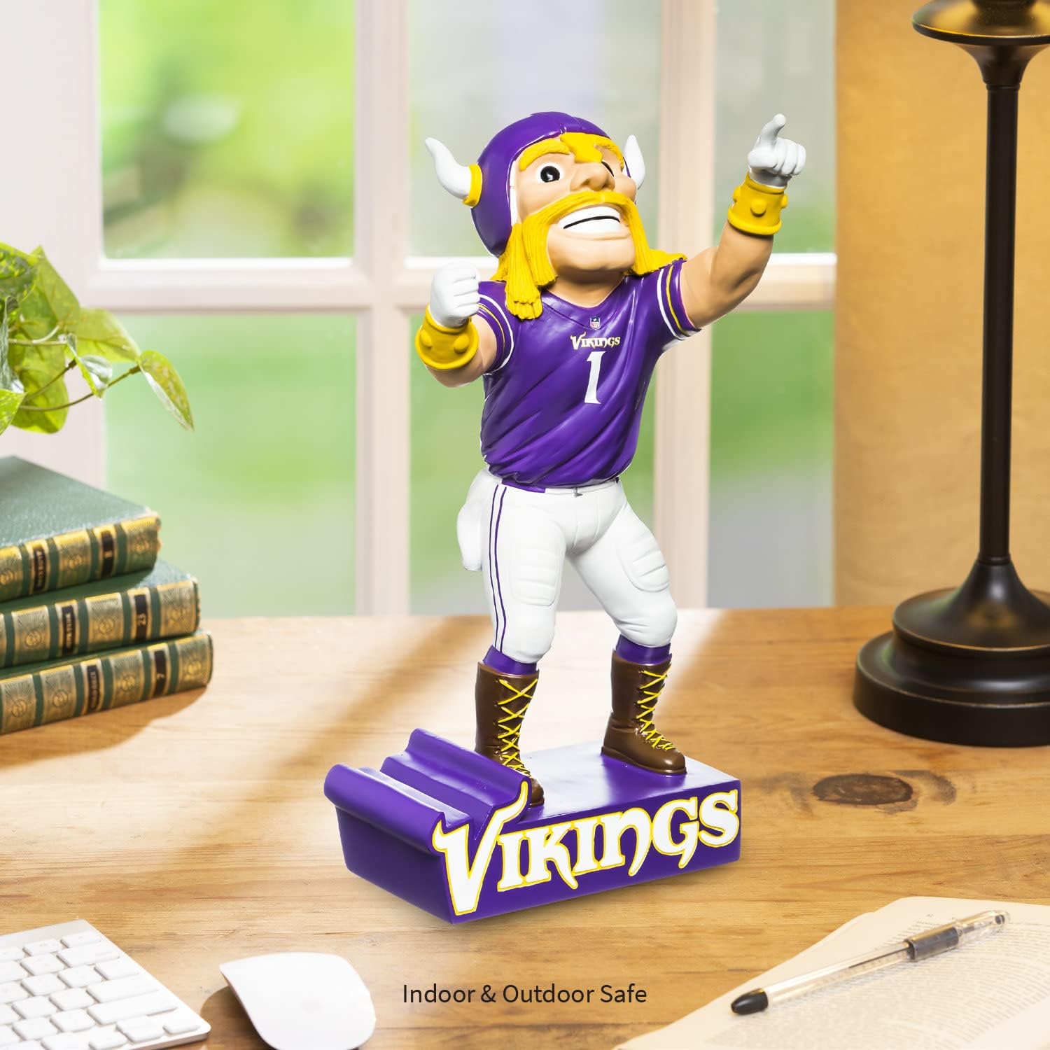 Team Sports America NFL Minnesota Vikings Fun Colorful Mascot Statue 12 Inches Tall