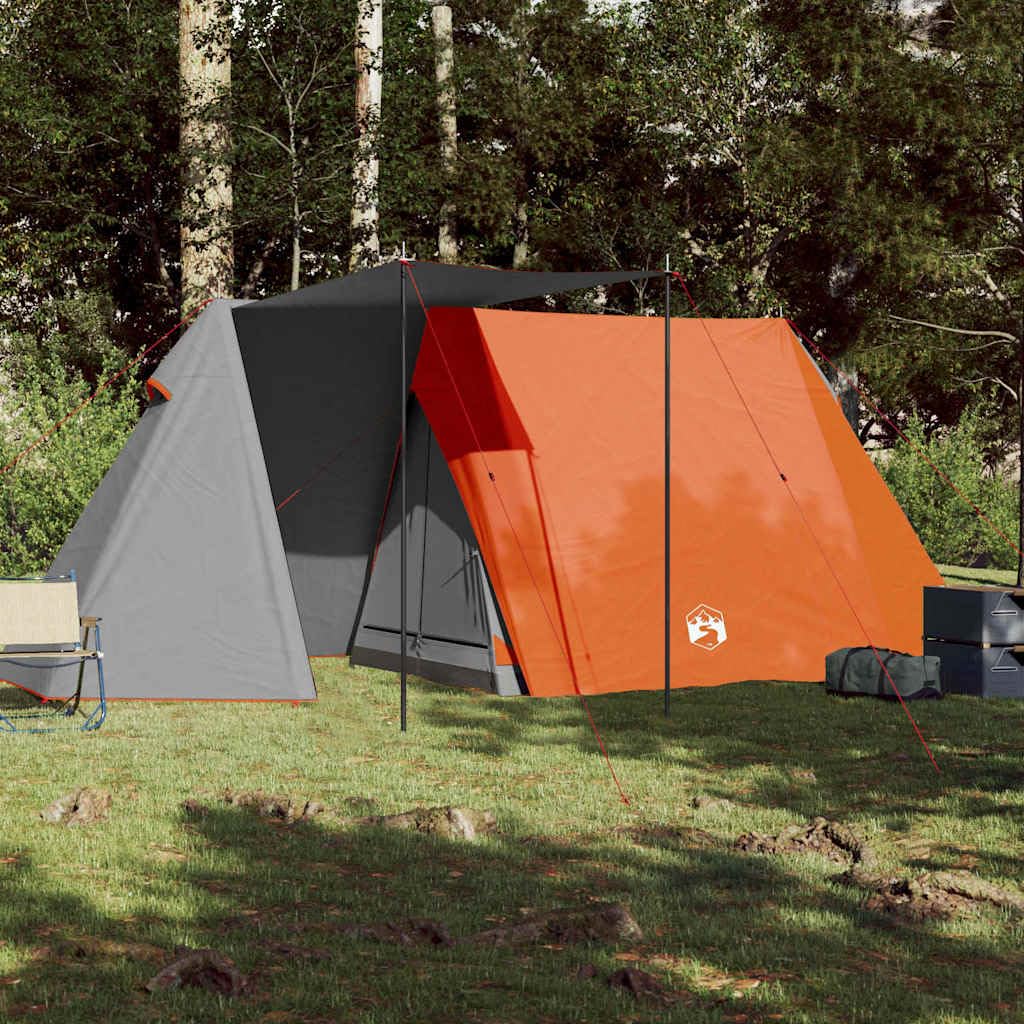 Genérico Tienda de campaña para 3 Personas Impermeable Gris y Naranja,Deportes,Actividades al Aire Libre,Camping y Senderismo,Tiendas de campaña-94367