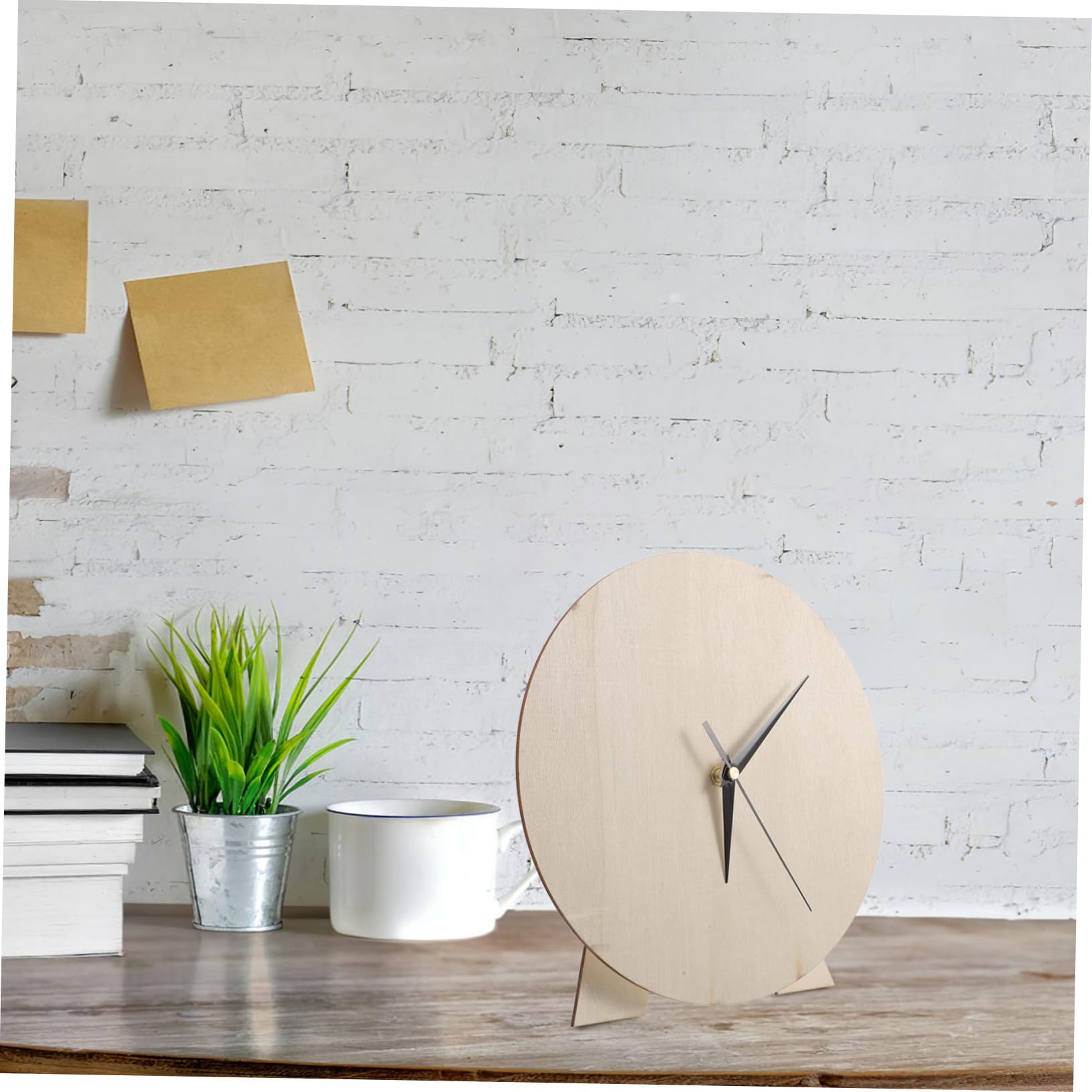 Quadrante Orologio Fai da Te Rotondo in Legno Beige