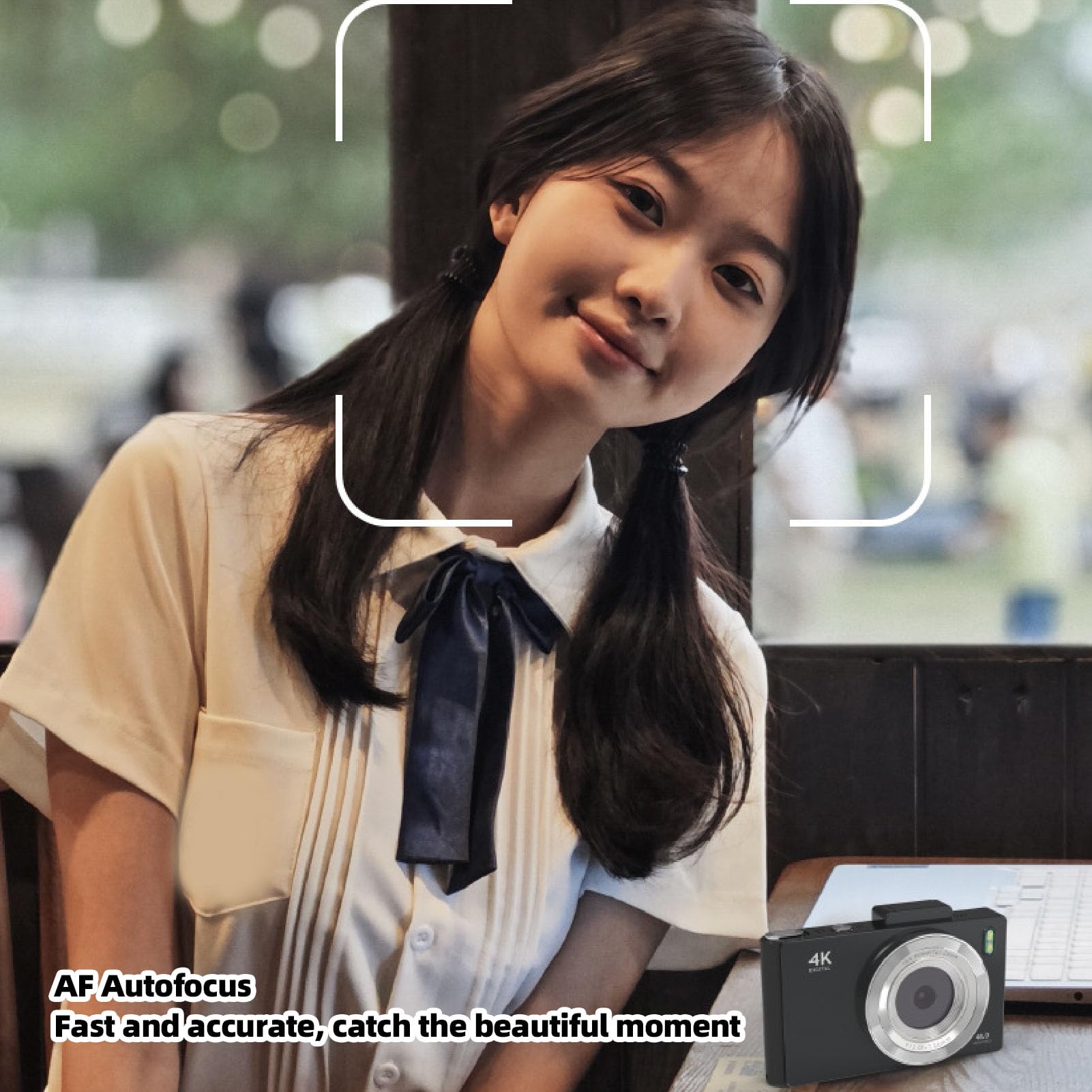 Camera Digitale 4K HD Video HD 48MP Foto AutoFocus Student Camera per la Registrazione di Fotografia Quotidiana 32G Card di Memoria