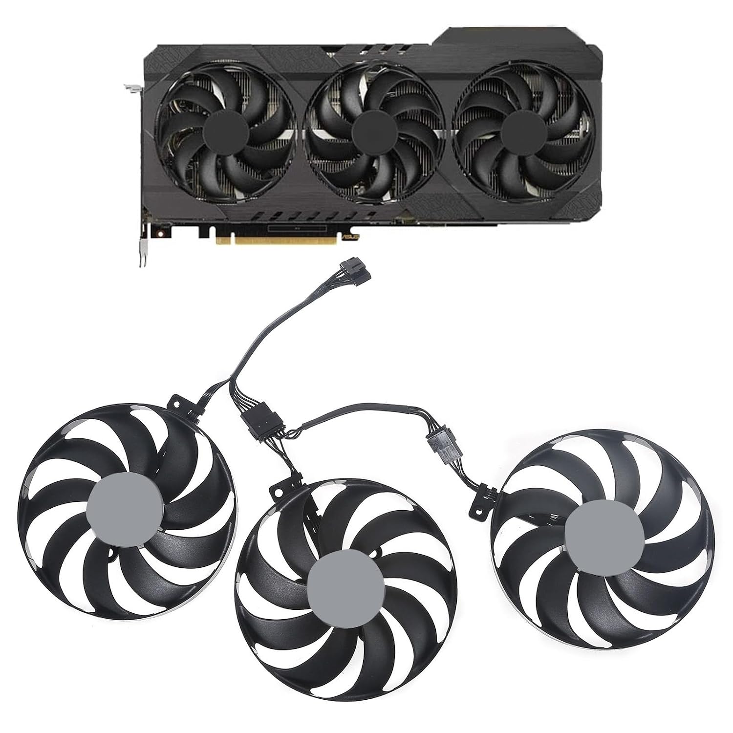 87mm / 3.43in for 12V Cooler Fan PLA09215B12H VGA Fan Graphics Card Cooling for TUF 3060 3060 TI Cooler Vga