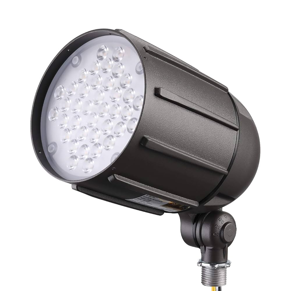 LEONLITE 30W LED Bullet Flood Light, 4000LM 3000K Warm White
