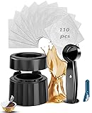 Reusable Pods & Refillable Kit For Vertuo, 110 Refill Aluminum Foil Lids,Compatible with Nespresso Vertuo & Vertuoline,Coffee Capsules Kit with Lid Cutter, Holder & Scoop