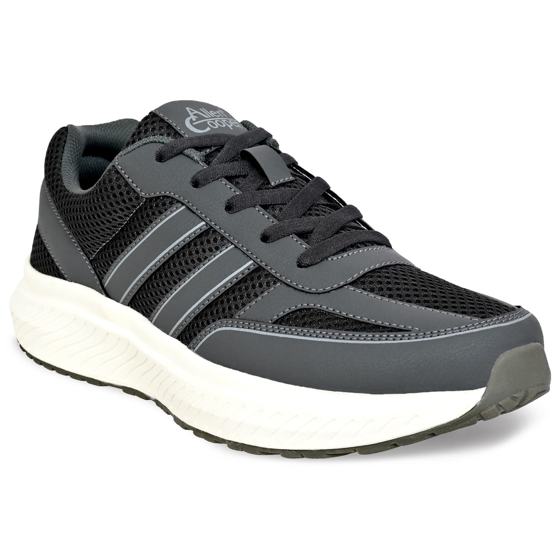 allen cooper Training,Road Running,Cricket,Gym,Sports Comfortable Extra Max Cusion with Memory Foam Insole Running Shoes for Men(601|Grey-Sizes 6,7,8,9,10)-picture-45