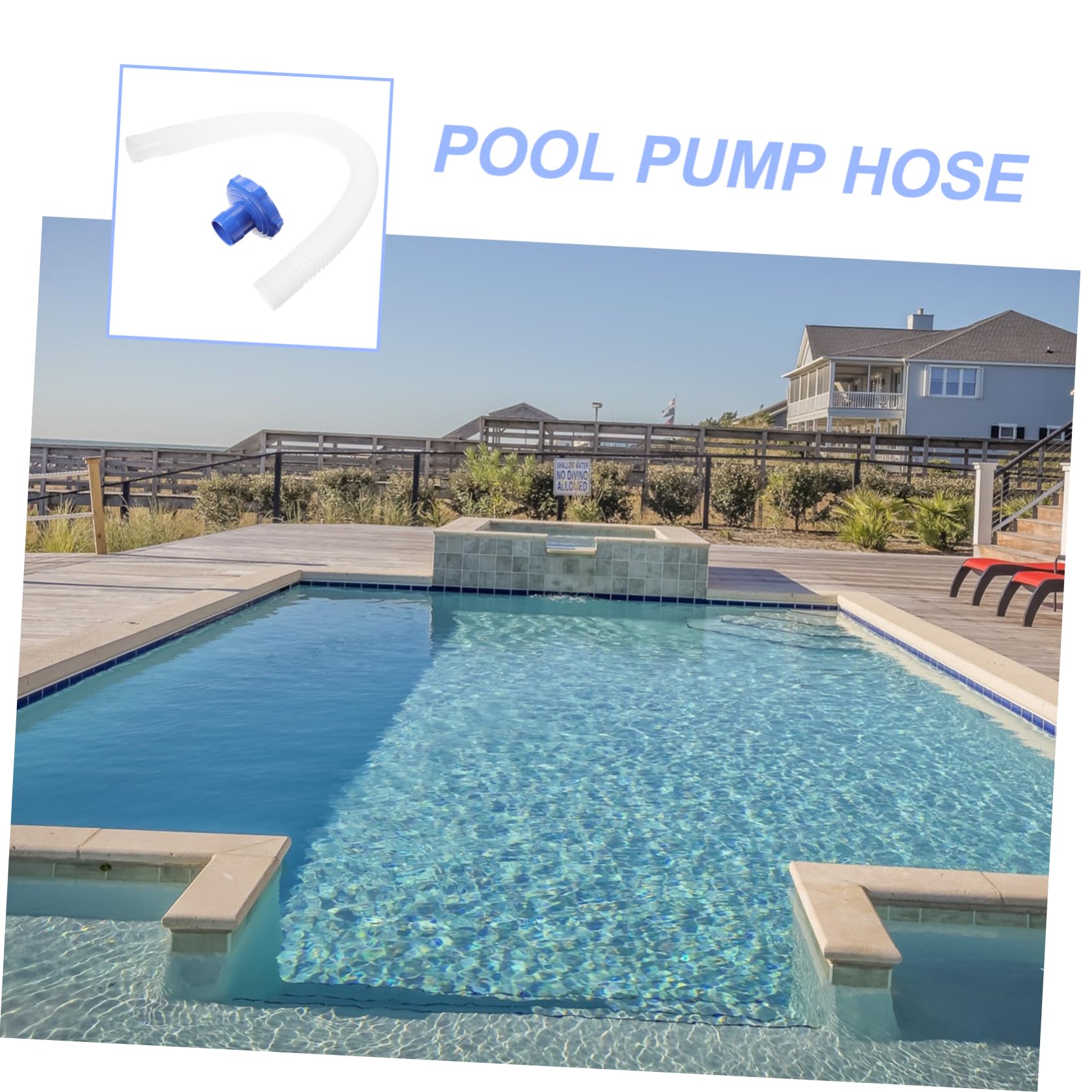 TOYANDONA 2 Sätze Pool Skimmer Pool Filterpumpe Poolschlauch Ersatzbecken Zubehör Schwimmbad Teile für Poolpumpen Pool -Rohrverschlüsse Pool-Zulaufschlauch Armaturen für Poolpumpen ABC