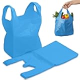 FERRIS 200 Count Large Plastic Shopping Bags with Handles (11