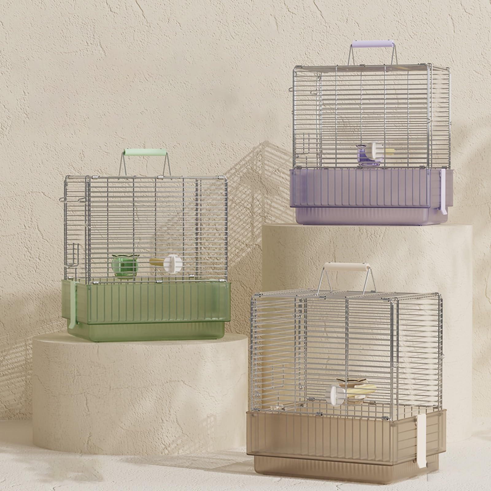 Jaula de vuelo para mascotas pequeñas y medianas, jaula plegable ideal para viajar y bañarse, portátil y fácil de usar, conveniente para dueños de mascotas