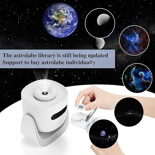 Miniatura 7 de Discos deslizantes para proyector Orzorz Star Galaxy Lite Home Planetarium Projector (funciona con Orzorz Star Projector) (Saturn)
