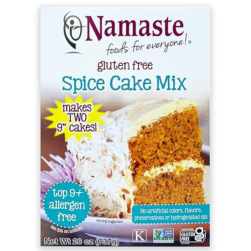 Namaste Foods, mezcla para Pastel sin gluten 26 onzas por bolsa (Paquete de 6 unidades)