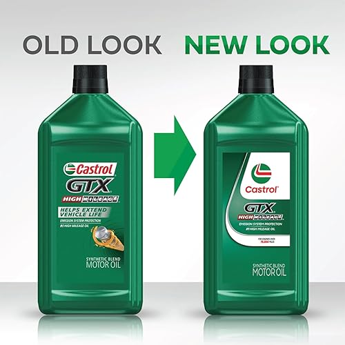Miniatura 4 de Castrol 06450 GTX High Mileage 10W-30 -Aceite de motor sintético mezclado
