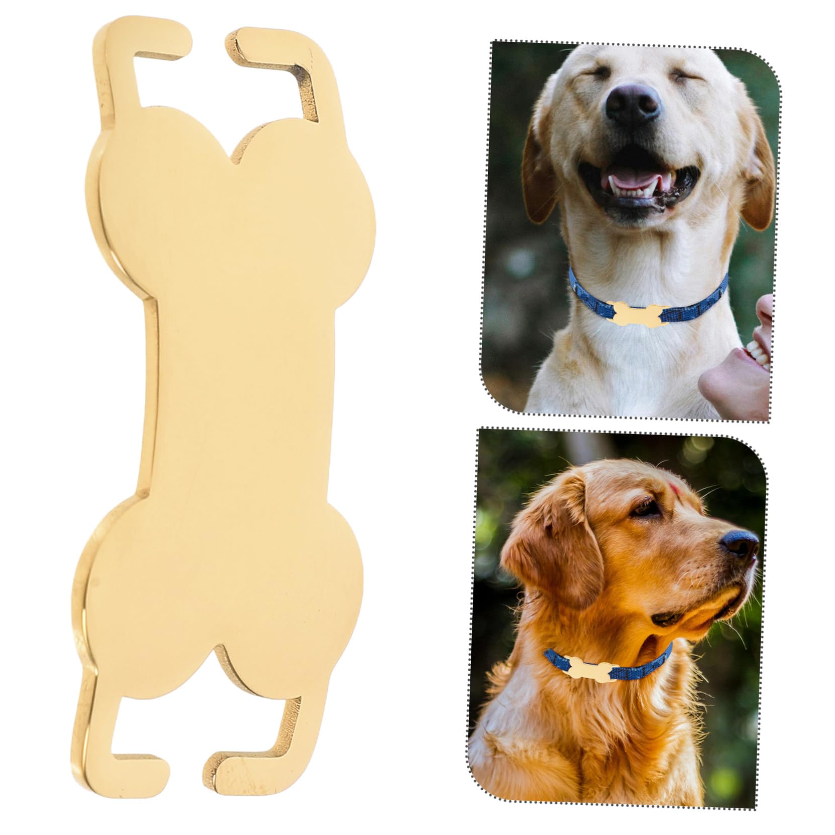 15pezzi Medagliette Identificative Acciaio Inossidabile Per Animali Domestici Targhette Forma Di Osso Personalizzabili Resistenti e Durevoli Per Cani e Gatti