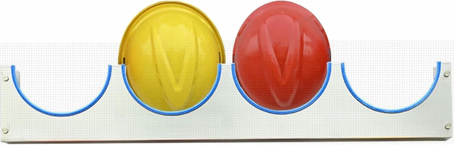 Multi-Layer Hard Hat Rack - Wall-Mounted Helmet Holder for Construction Sites & Indoor Storage, Durable Hard Hat Organizer, Essential Safety Gear Hanger