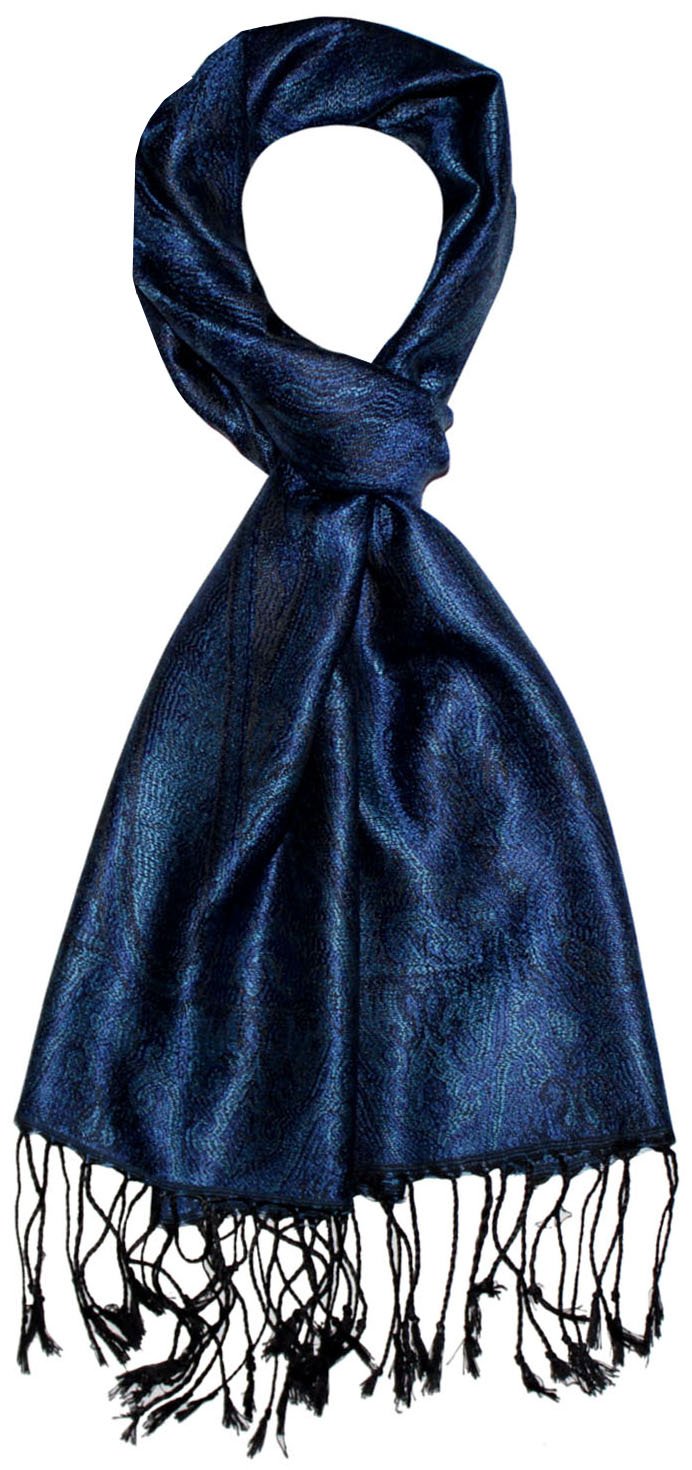 LORENZO CANA - luxe herensjaal zijden sjaal 100% zijde jacquard geweven
