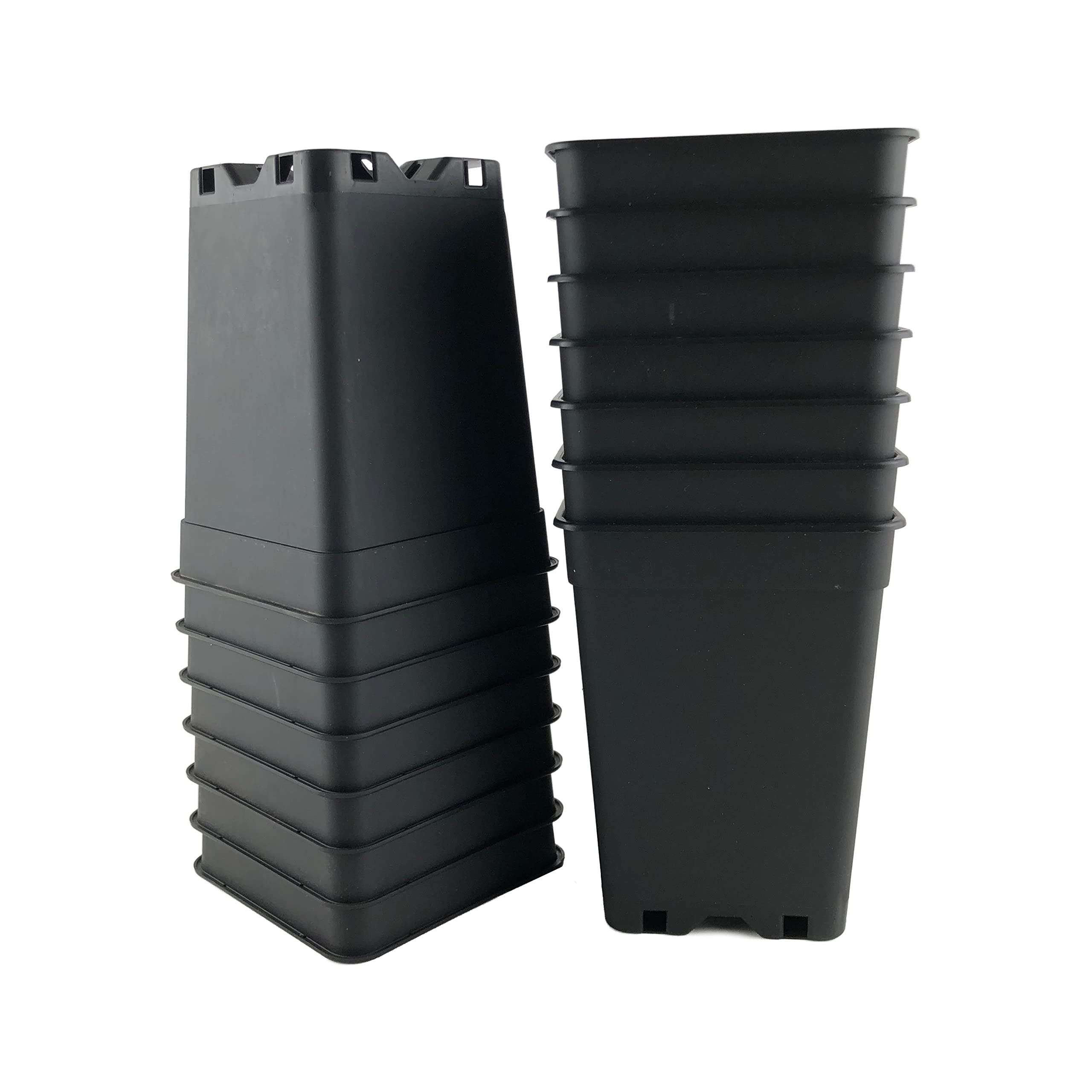 50 x Stück 1 L Anzuchttöpfe 10,3 x 10,3 x 13,7 cm vierkant Blumentöpfe klein Vorzuchttöpfe aus PP Kunststoff für Pflanzen Topf Aufzuchttöpfe Pflanztöpfe Tomaten Pflanztopf Anzucht