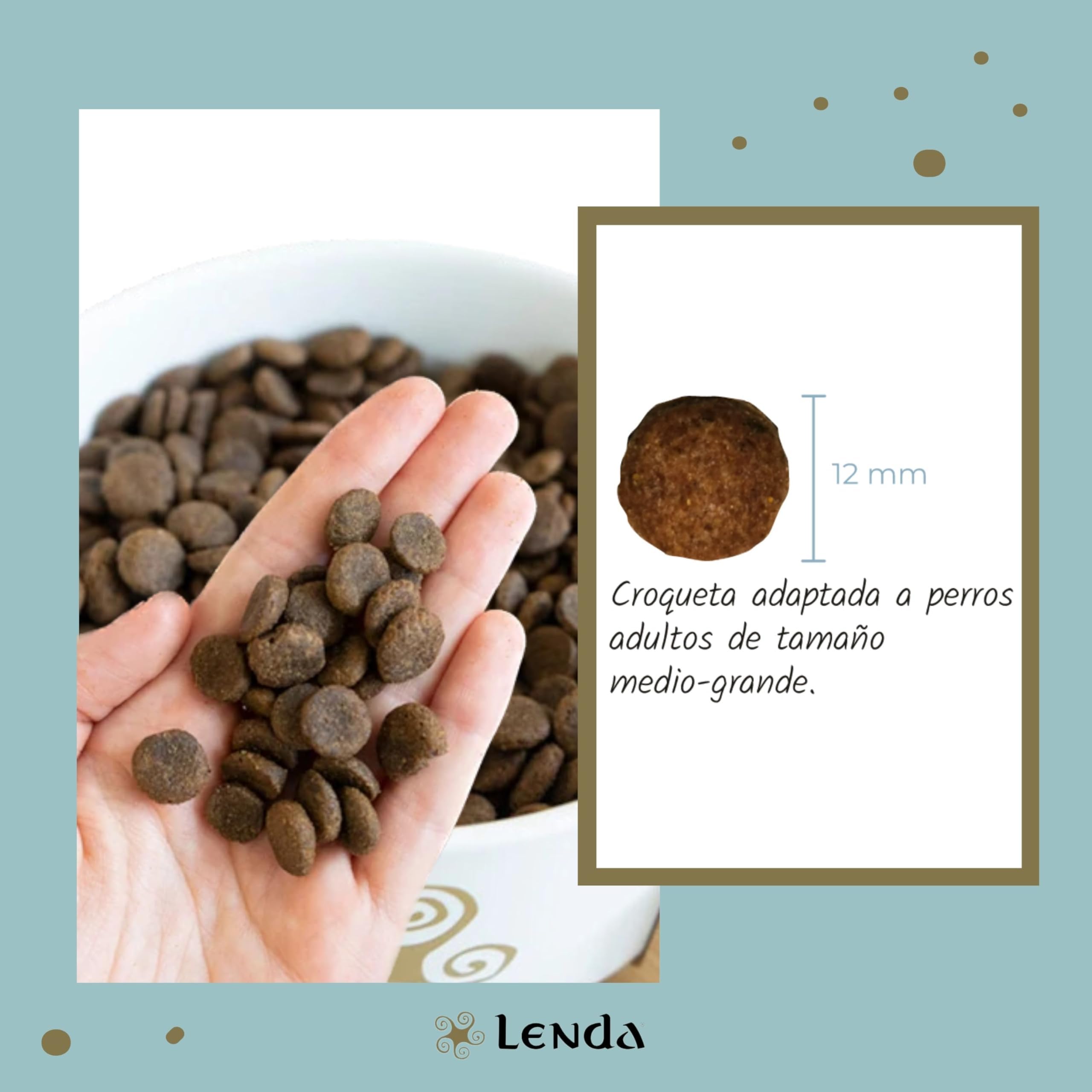 Lenda Sensitive 12Kg - Pienso Hipoalergénico para Perros Jóvenes y Adultos con Alergias Severas o Intolerancias | Pienso Gastrointestinal con Pescado Blanco | Comida Perros Natural y SIN Cereales