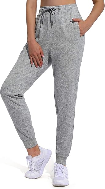 OUGES Womens Cotton Active Jogging 