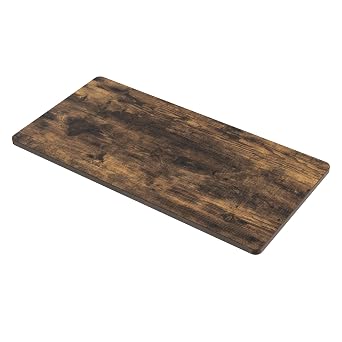 SANODESK 55"x28"x1" One-Piece Tabletop Home Office Countertop, Rustic Brown