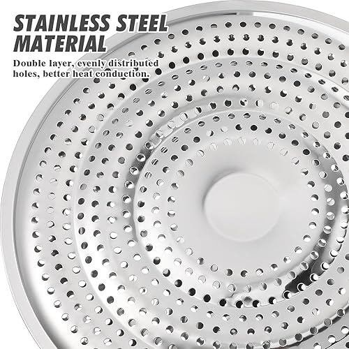 Miniatura 6 de DECHOUS Soporte para ollas de estufa Almohadilla de aislamiento de calor Difusor de calor de placa de inducción Difusor de calor para placa de