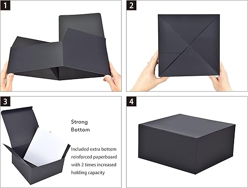 Miniatura 6 de HUAPRINT Caja de regalo rosa, cajas de regalo con tapas de 9 x 4.5 x 4.5 pulgadas, 24 cajas de regalo de papel a granel, cajas de regalo