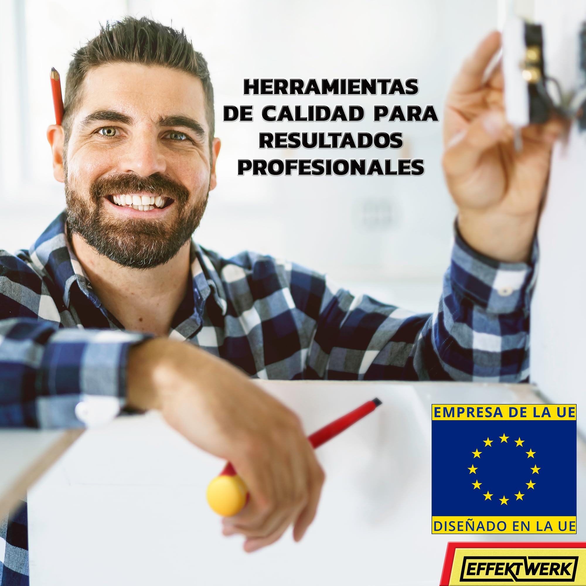 Juego de destornilladores para electricistas de 7 piezas - 4 ranurados, 2 destornilladores Phillips con probador de voltaje - 1000V aislados y probados VDE con puntas magnéticas