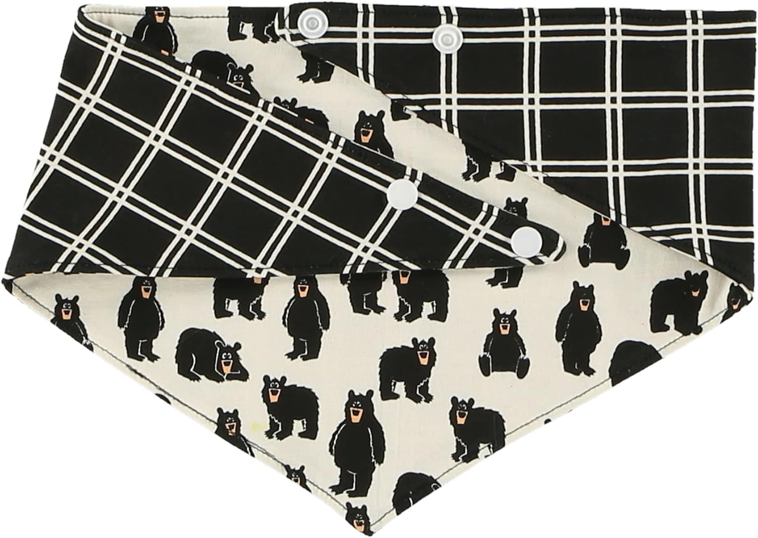 LazyOne Reversible Dog Bandana, Cute Accessories for Pets (X-Small/Small, Family Bear)