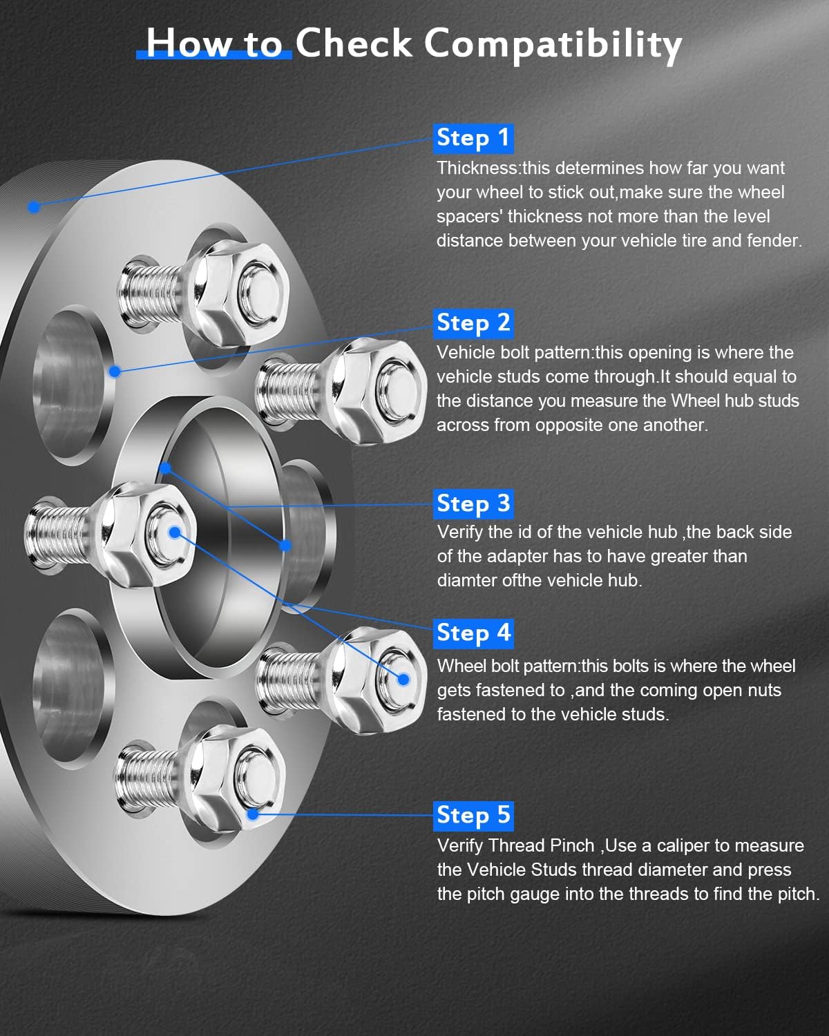 ECCPP 25mm Wheel Spacers for Subaru Impreza 5x100 to 5x100 Hubcentric Wheel Spacers 2013-2016 for Scion FR-S 1996-2013 for Subaru Impreza-4PCS