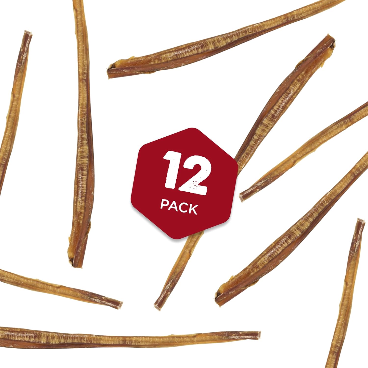 Best Bully Sticks 12 Inch Bully Sticks for Dogs - 12 Count (Pack of 1) - Natural, Easily Digestible, Grass-Fed Beef, Grain and Rawhide Free - Image 4