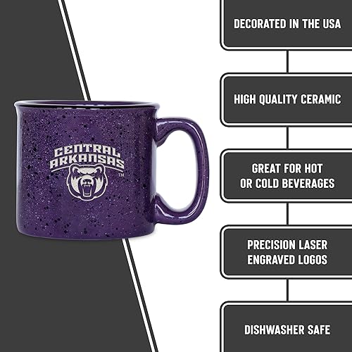 Miniatura 233 de Rico Industries NCAA Utah Utes - Taza de café personalizada de 12 onzas con logotipo grabado con láser profundo, taza de cerámica para acampar con