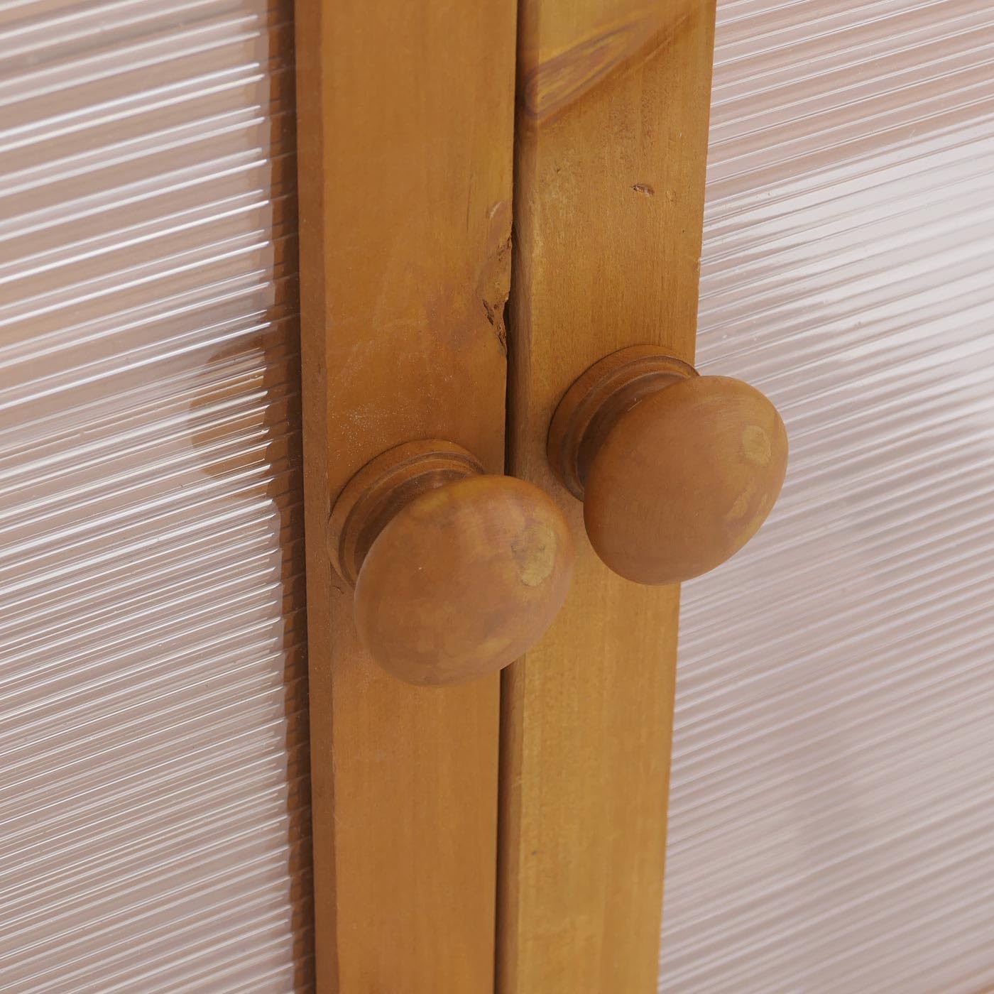Mendler Gewächshaus HWC-Q13 110x76x57cm Holz - Natur | Treibhaus, Anzuchthaus, Frühbeet, Fenster, verstellbar FSC®-Zertifiziert