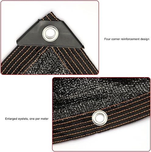 Miniatura 5 de Paño de sombra grueso cifrado, 98% resistente a los rayos UV, protección contra el calor, red de sombra antienvejecimiento, tela de sombra para