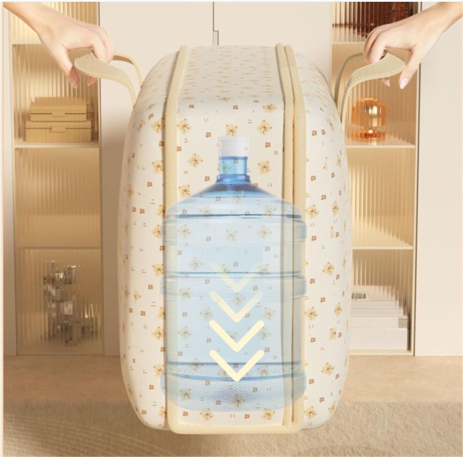 Storage Bins Storage Bag Portable Foldable Suitable for Clothes and Bedding Storage Bag Storage Container(58cm)