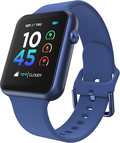 iTouch Air 4 Smartwatch - Monitor de actividad física, monitor de frecuencia cardíaca, esfera de reloj personalizable, rastreador de actividad y