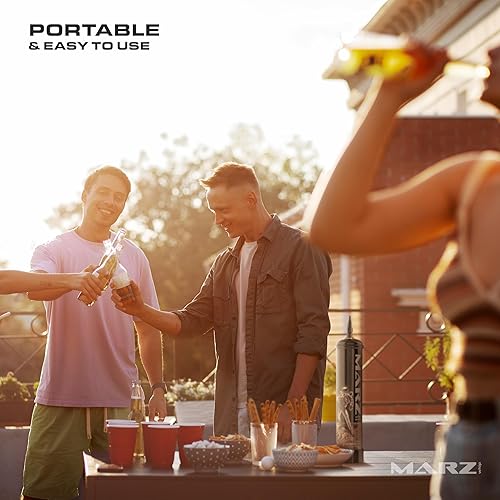 Miniatura 8 de Marz Premium - Cargador de crema batida de 22.58 oz, 1.1 L, tanque de óxido nitroso de grado alimenticio, cargadores N2O con sabor puro, para