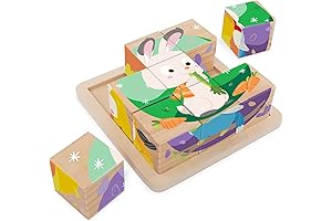 Battat Wooden Cube Puzzle: Endless Learning and Fun for Toddlers