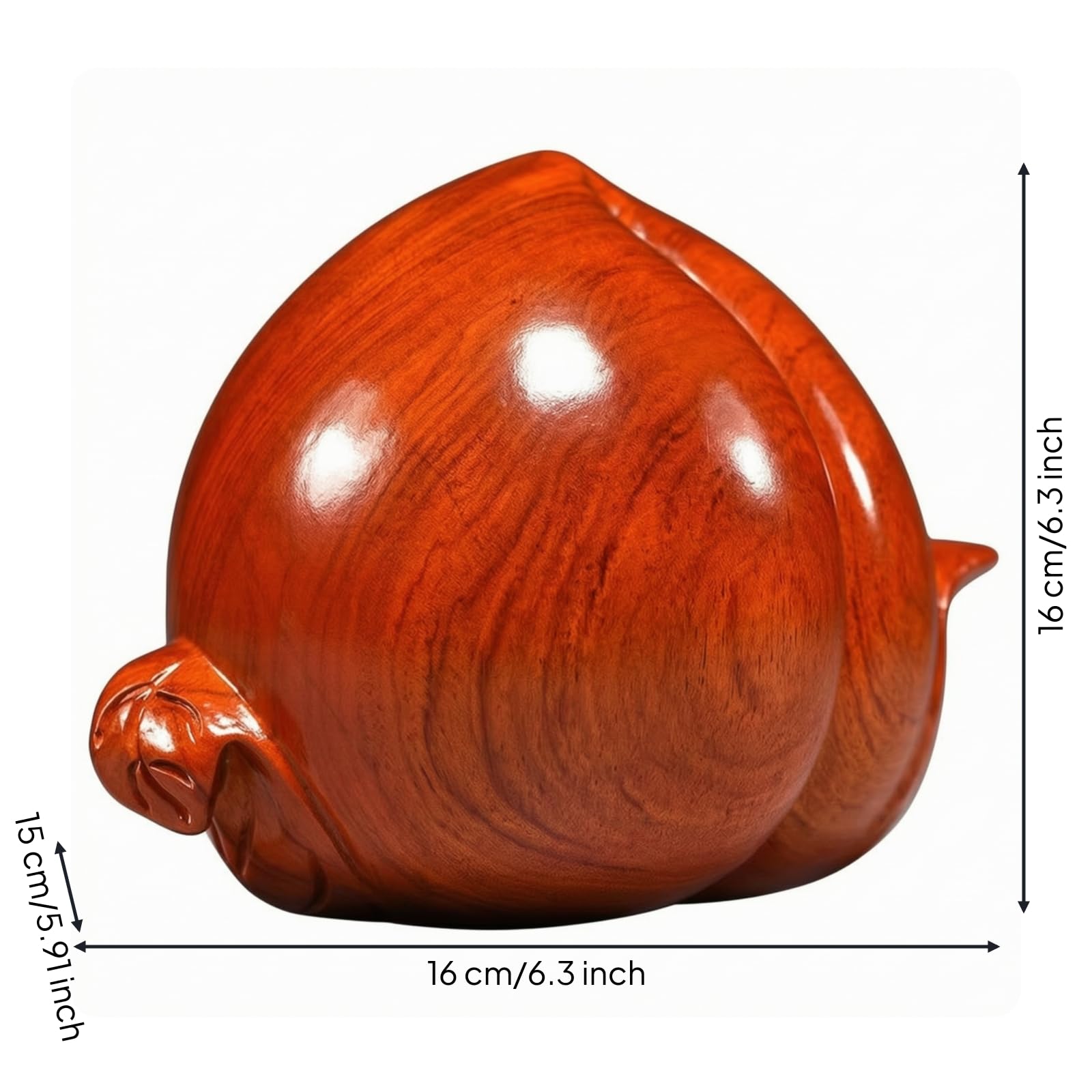 rockible Décoration Table En Bois | Ornement En Bois Rose, Texturé, Sculpture Autoportante, pr lon, Bureau, Entrée, Amateurs D'artinat, Bois, 16CM