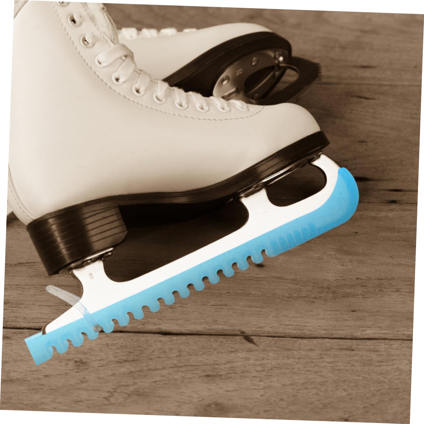 Yardwe Patines de Hielo Protectores Guardia de Patines de Hockey Protecciones Skate Cubiertas Protectoras de Zapatos Cubiertas de Zapatos de Patinaje Gel de sílice Sky-Blue