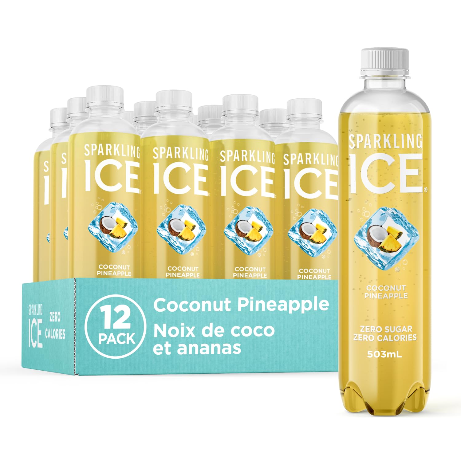 Sparkling Ice Coconut Pineapple Flavored Sparkling Water Sparkling Ice Coconut Pineapple Flavored Sparkling Water