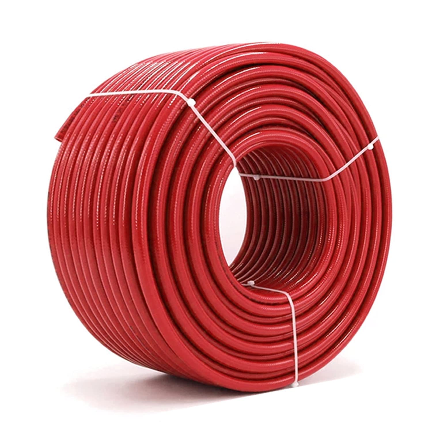 Badem10 50 Metre Çelik Kompresör Hava Hortumu 8 mm Thermo Hortum Kırmızı
