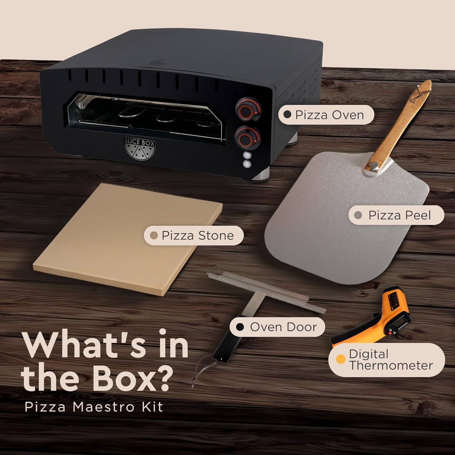 Fire Sense 67970 Slice Box Outdoor Electric Pizza Oven - Detailed View